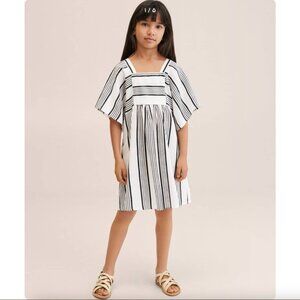 Mango Kids Striped Caftan Dress 6T